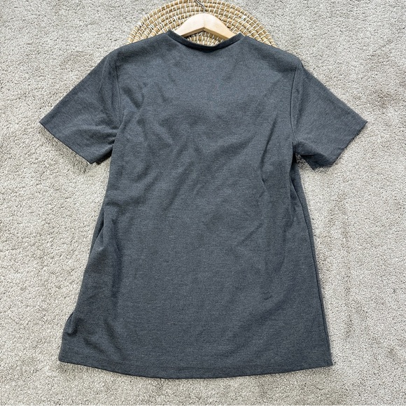 Lalabu Men’s Baby Dad Shirt Shortsleeve V-Neck in Gray Size L - Picture 9 of 14